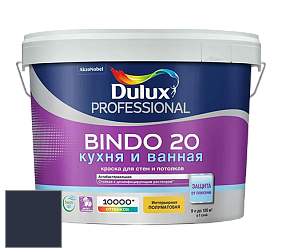Краска DULUX LUXIUM BINDO 20 Кухня и Ванная полуматовая краска цвет 66BB 06/077 Nourish Grey