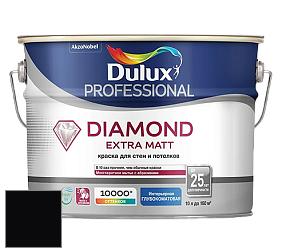 Краска DULUX LUXIUM DIAMOND EXTRA MATT глубокоматовая краска цвет RAL 9005 