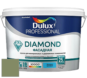 Краска DULUX LUXIUM DIAMOND ФАСАДНАЯ матовая краска цвет 08GY 26/190 Cabin Green