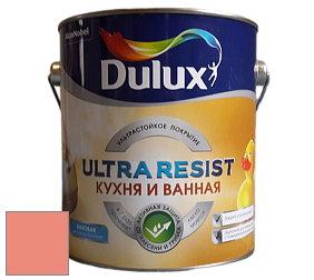 Краска DULUX LUXIUM ULTRA RESIST КУХНЯ И ВАННАЯ матовая ультрастойкая краска цвет NCS S 1050-Y80R 