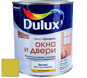 Краска DULUX LUXIUM ОКНА И ДВЕРИ полуматовая краска цвет 67YY 51/608 Scorched Grass