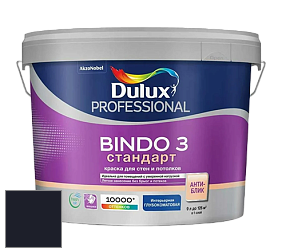 Краска DULUX LUXIUM BINDO 3 Стандарт глубокоматовая краска цвет RAL 5004 