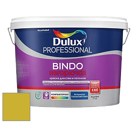 Краска DULUX LUXIUM BINDO НЕГОРЮЧАЯ 9л глубокоматовая краска цвет 60YY 47/608 Twist & Shout