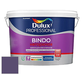 Краска DULUX LUXIUM BINDO НЕГОРЮЧАЯ 9л глубокоматовая краска цвет 30RB 10/214 Fashion Passion