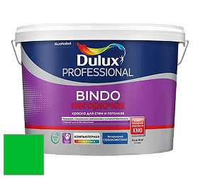 Краска DULUX LUXIUM BINDO НЕГОРЮЧАЯ 9л глубокоматовая краска цвет RAL 6038 