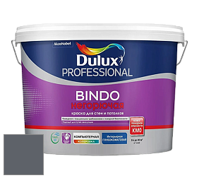 Краска DULUX LUXIUM BINDO НЕГОРЮЧАЯ 9л глубокоматовая краска цвет NCS S 7005-R80B 