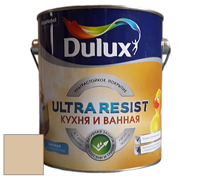 Краска DULUX LUXIUM ULTRA RESIST КУХНЯ И ВАННАЯ матовая ультрастойкая краска цвет 20YY 57/178 Classic Ivory