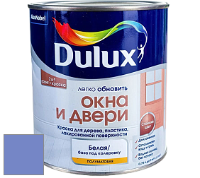 Краска DULUX LUXIUM ОКНА И ДВЕРИ полуматовая краска цвет 83BB 27/352 Regal Rebellion