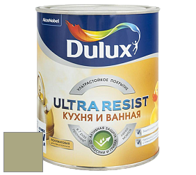 Краска DULUX LUXIUM ULTRA RESIST КУХНЯ И ВАННАЯ полуматовая ультрастойкая краска цвет NCS S 3020-G60Y 