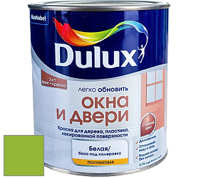 Краска DULUX LUXIUM ОКНА И ДВЕРИ полуматовая краска цвет 13GY 40/588 