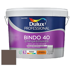Краска DULUX LUXIUM BINDO 40 Специальная полуглянцевая краска цвет 54YR 12/074 Charred Timber