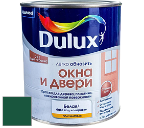 Краска DULUX LUXIUM ОКНА И ДВЕРИ полуматовая краска цвет 07GG 08/244 Forest Green