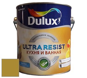 Краска DULUX LUXIUM ULTRA RESIST КУХНЯ И ВАННАЯ матовая ультрастойкая краска цвет NCS S 3060-G90Y 