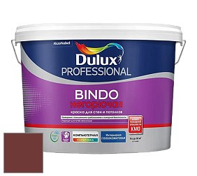 Краска DULUX LUXIUM BINDO НЕГОРЮЧАЯ 9л глубокоматовая краска цвет 11YR 07/229 Burgundy