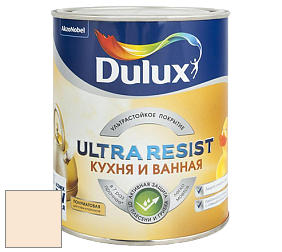 Краска DULUX LUXIUM ULTRA RESIST КУХНЯ И ВАННАЯ полуматовая ультрастойкая краска цвет 08YY 83/117 Syrup Hint