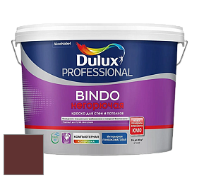 Краска DULUX LUXIUM BINDO НЕГОРЮЧАЯ 9л глубокоматовая краска цвет 01YR 07/180 Chilli Chocolate