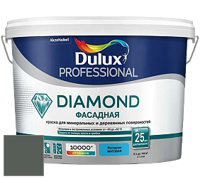 Краска DULUX LUXIUM DIAMOND ФАСАДНАЯ матовая краска цвет RAL 7010 