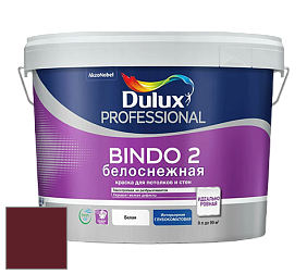 Краска DULUX LUXIUM BINDO 2 глубокоматовая краска цвет RAL 3005 