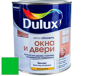 Краска DULUX LUXIUM ОКНА И ДВЕРИ полуматовая краска цвет RAL 6038 