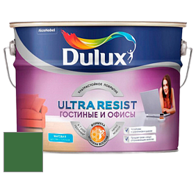 Краска DULUX LUXIUM ULTRA RESIST ГОСТИНЫЕ И ОФИСЫ ультрастойкая матовая краска цвет 70GY 13/324 Jungle Leaf