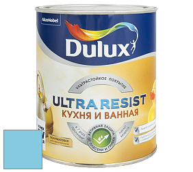 Краска DULUX LUXIUM ULTRA RESIST КУХНЯ И ВАННАЯ полуматовая ультрастойкая краска цвет NCS S 0540-B 