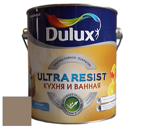 Краска DULUX LUXIUM ULTRA RESIST КУХНЯ И ВАННАЯ матовая ультрастойкая краска цвет NCS S 5010-Y30R 