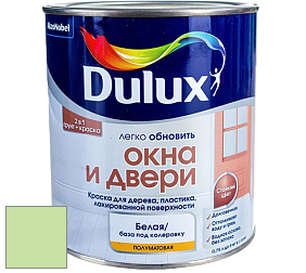 Краска DULUX LUXIUM ОКНА И ДВЕРИ полуматовая краска цвет 30GY 71/282 