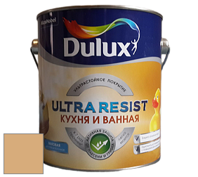 Краска DULUX LUXIUM ULTRA RESIST КУХНЯ И ВАННАЯ матовая ультрастойкая краска цвет NCS S 2030-Y20R 