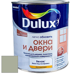 Краска DULUX LUXIUM ОКНА И ДВЕРИ полуматовая краска цвет NCS S 3010-G40Y 