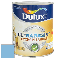 Краска DULUX LUXIUM ULTRA RESIST КУХНЯ И ВАННАЯ полуматовая ультрастойкая краска цвет NCS S 1040-R90B 