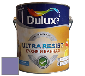 Краска DULUX LUXIUM ULTRA RESIST КУХНЯ И ВАННАЯ матовая ультрастойкая краска цвет 10RB 22/242 Amethyst falls 5
