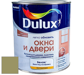 Краска DULUX LUXIUM ОКНА И ДВЕРИ полуматовая краска цвет RAL 1020 