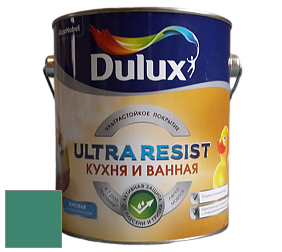 Краска DULUX LUXIUM ULTRA RESIST КУХНЯ И ВАННАЯ матовая ультрастойкая краска цвет NCS S 4040-B90G 