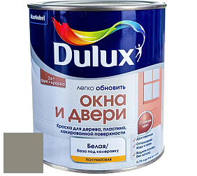 Краска DULUX LUXIUM ОКНА И ДВЕРИ полуматовая краска цвет NCS S 5005-G80Y 