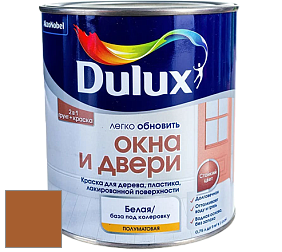 Краска DULUX LUXIUM ОКНА И ДВЕРИ полуматовая краска цвет RAL 8023 