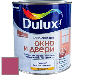 Краска DULUX LUXIUM ОКНА И ДВЕРИ полуматовая краска цвет 49RR 17/416 Rose Reaction