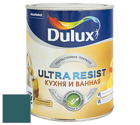 Краска DULUX LUXIUM ULTRA RESIST КУХНЯ И ВАННАЯ полуматовая ультрастойкая краска цвет NCS S 6030-B30G 