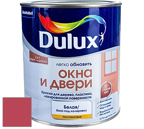Краска DULUX LUXIUM ОКНА И ДВЕРИ полуматовая краска цвет 88RR 18/464 Pomegranate Passion