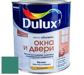 Краска DULUX LUXIUM ОКНА И ДВЕРИ полуматовая краска цвет NCS S 4040-B80G 