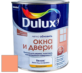 Краска DULUX LUXIUM ОКНА И ДВЕРИ полуматовая краска цвет NCS S 0550-Y60R 