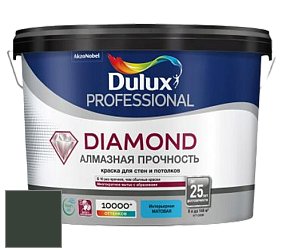 Краска DULUX LUXIUM DIAMOND MATT матовая краска цвет 50GY 06/077 Black Swan