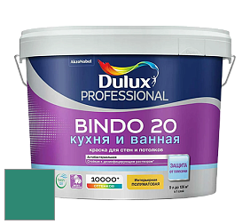 Краска DULUX LUXIUM BINDO 20 Кухня и Ванная полуматовая краска цвет 50GG 18/353 Minted glory 3