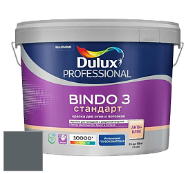Краска DULUX LUXIUM BINDO 3 Стандарт глубокоматовая краска цвет NCS S 7005-B 