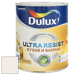 Краска DULUX LUXIUM ULTRA RESIST КУХНЯ И ВАННАЯ полуматовая ультрастойкая краска цвет 01YY 86/034 White Wallwash