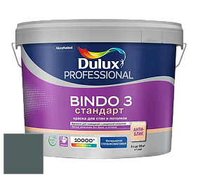 Краска DULUX LUXIUM BINDO 3 Стандарт глубокоматовая краска цвет NCS S 7010-B30G 