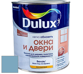 Краска DULUX LUXIUM ОКНА И ДВЕРИ полуматовая краска цвет 90BG 38/185 Barton Blue