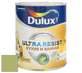 Краска DULUX LUXIUM ULTRA RESIST КУХНЯ И ВАННАЯ полуматовая ультрастойкая краска цвет NCS S 2040-G50Y 