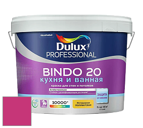Краска DULUX LUXIUM BINDO 20 Кухня и Ванная полуматовая краска цвет RAL 4010 