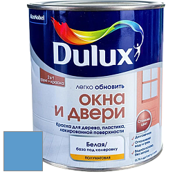 Краска DULUX LUXIUM ОКНА И ДВЕРИ полуматовая краска цвет 25BB 32/310 Clean Waters