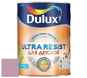 Краска DULUX LUXIUM ULTRA RESIST ДЛЯ ДЕТСКОЙ ультрастойкая матовая краска цвет 10RR 39/184 Raspberry Touch